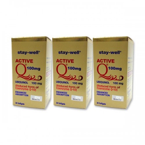 Stay-Well Active Q 100MG 30'S x 3
