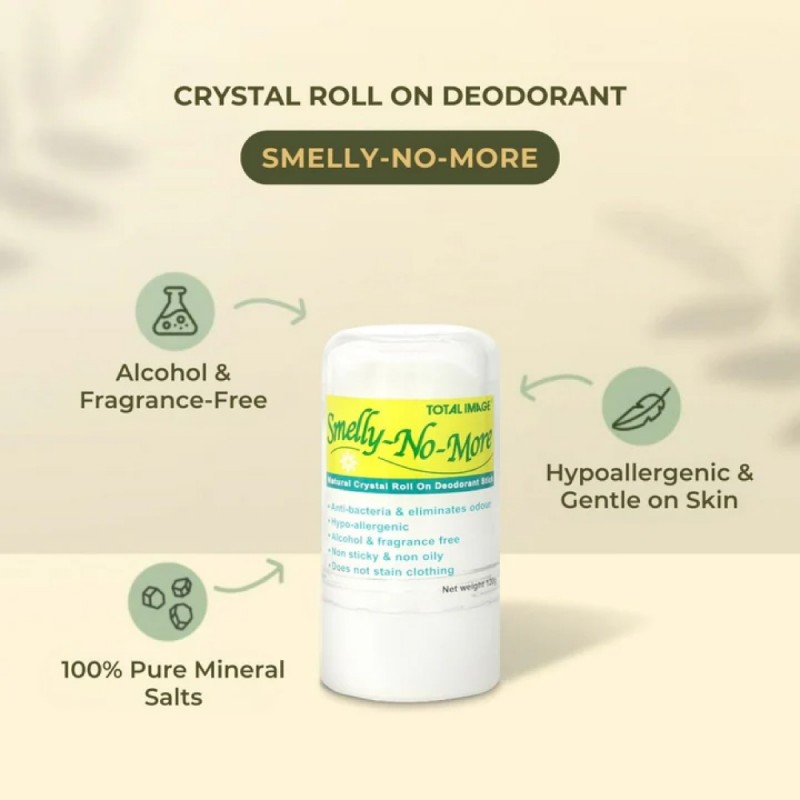 SMELLY NO MORE Deodorant 120g Roll On Deodorant, Natural Deodorant, Ubat Ketiak Wangi