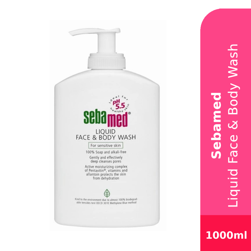Sebamed Liquid Face & Body Wash 1000ML