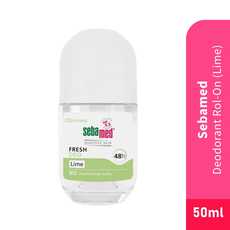 SEBAMED Roll On Deodorant 24h 50ml - Lime for Pewangi Ketiak, Ketiak Wangi Deodorant, Roll On, 除臭剂