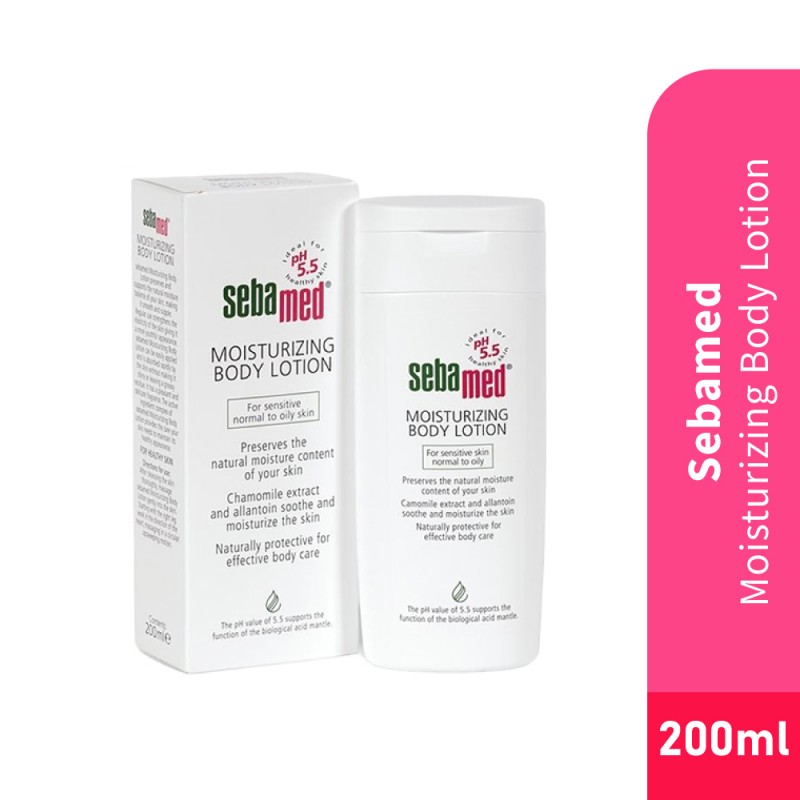 SEBAMED Moisturizing Body Lotion 200ml for Pelembab Muka, Moisturizer, Lotion Badan, Moisturiser, 保湿