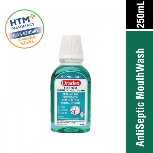 ORADEX  EVERYDAY ANTISEPTIC MOUTHWASH 250ML