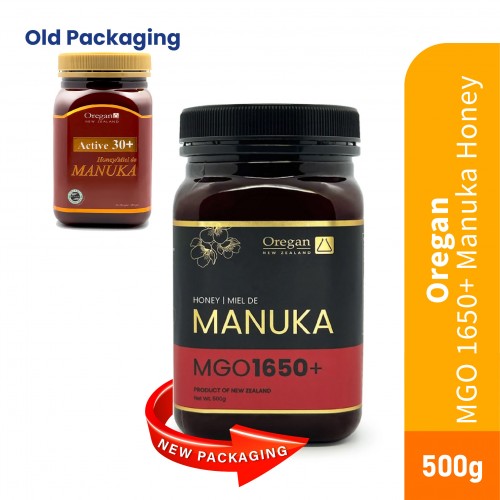 OREGAN NEW ZEALAND Madu Manuka MGO 1650+ 500g Manuka Honey, Madu Original, Madu Asli