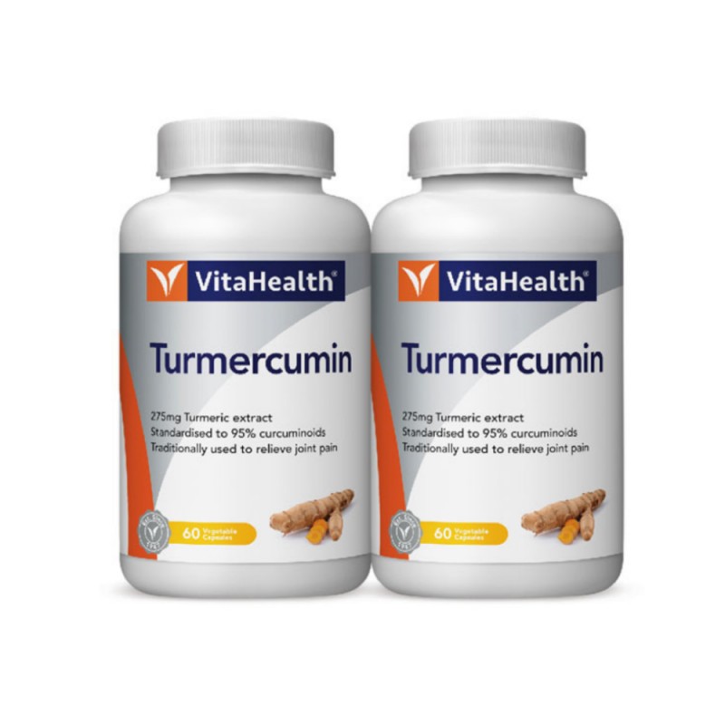 VITAHEALTH Turmercumin 2x 60's - Joint Supplement, Tumeric , Antioxidant Supplement