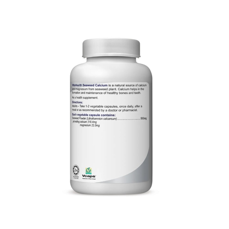 VITAHEALTH Seaweed Calcium 60's- Calcium, Magnesium, Bone