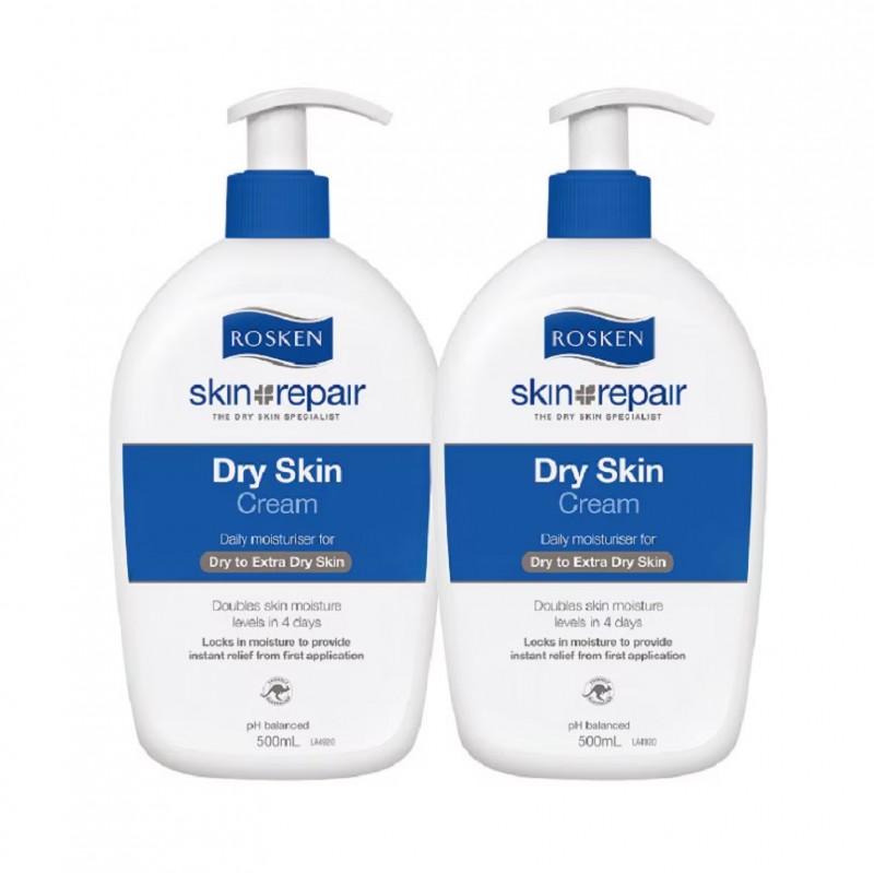 ROSKEN Dry & Sensitive Skin Hand Cream 500ml X 2 皮膚 敏感 止癢护手霜 kulit kering krim tangan