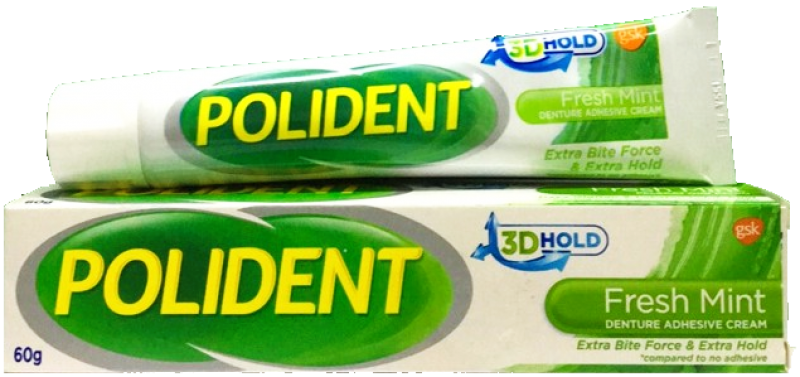 Polident Denture Adhesive Cream 60g (Fresh Mint)