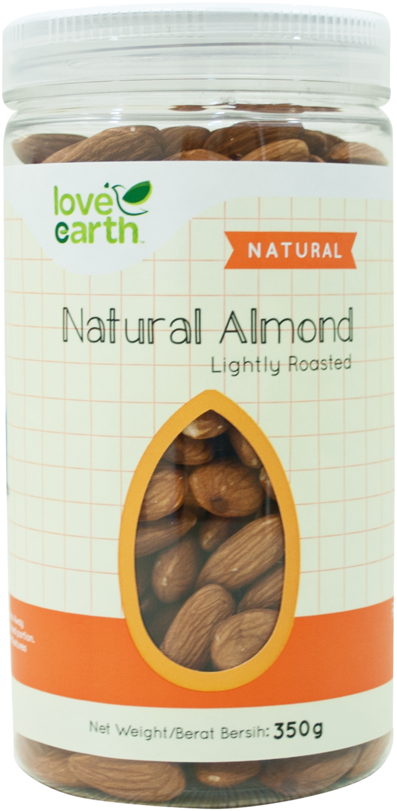 Love Earth Light Roasted Natural Almond 350g
