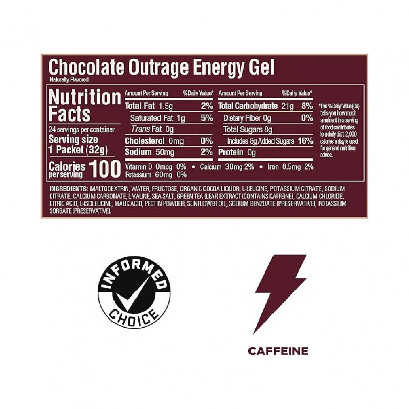 LAC Gu Energy Gel 32g - Chocolate Outrage