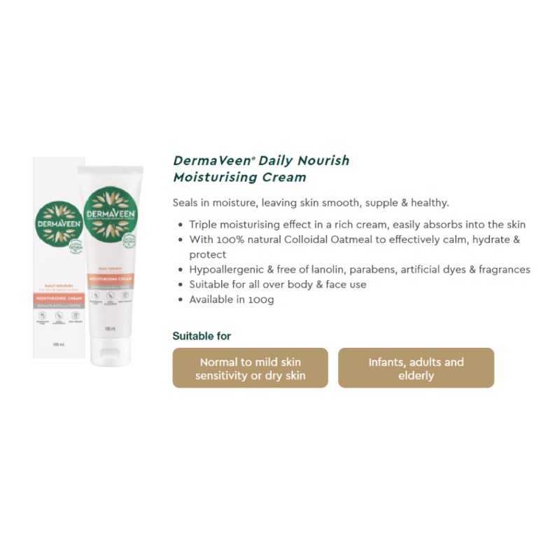 Dermaveen Moisturising Cream 100ML