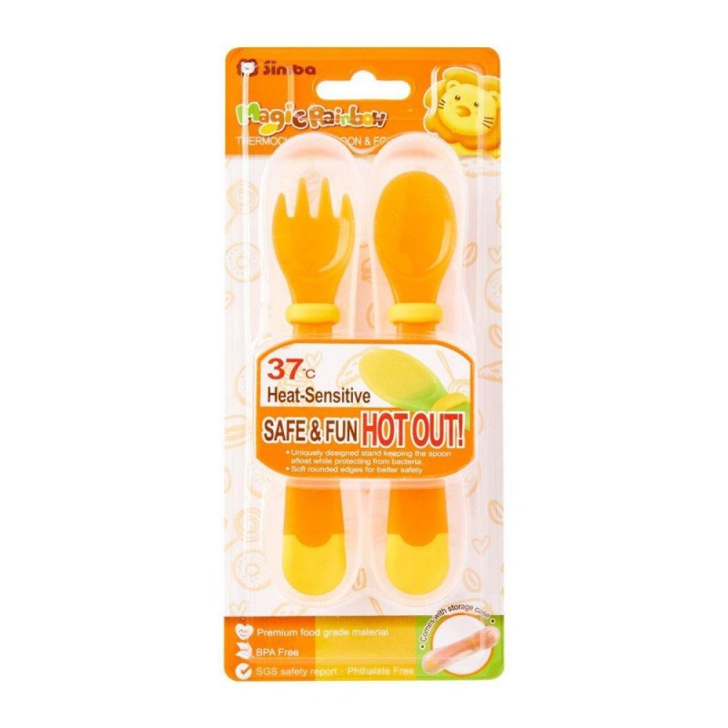 SIMBA THERMOCHROMIC SPOON & FORK SET (P3342)
