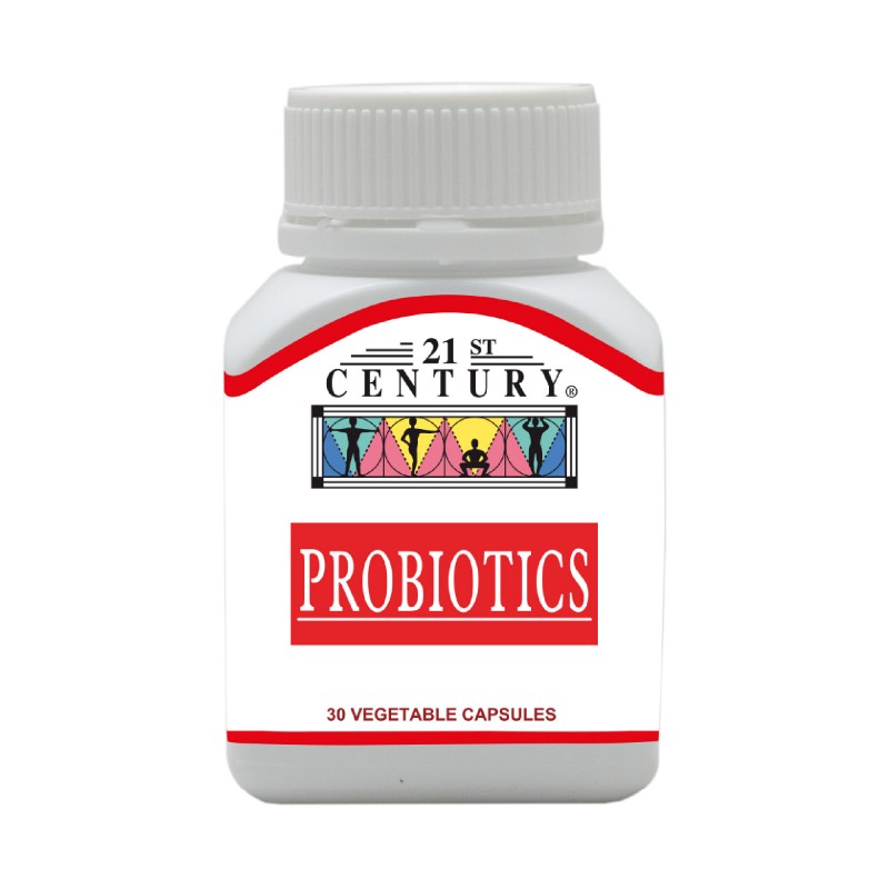 21ST CENTURY Probiotics 30's for Digestive, Gastrointestinal Health with Probiotic Prebiotic, Probiotic Supplement