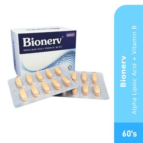Bionerv Alpha Lipoic Acid & Vitamin B 60’s – Advanced Nerve Health Support