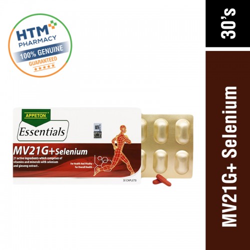 Appeton Essentials Mv21+ Selenium 30'S