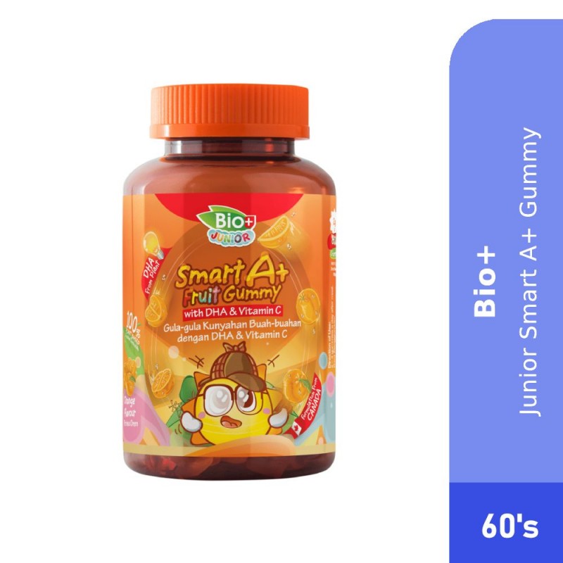 BIO+ Junior Smart A+ Gummy 80's – Multivitamin Gummies for Kids' Growth & Brain Support