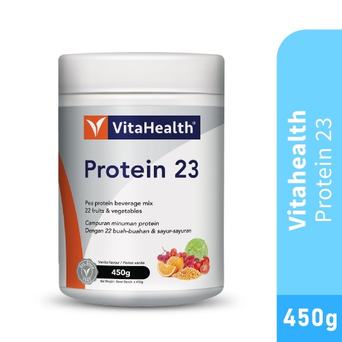 VITAHEALTH Protein 23 450g- Protein Supplement, Pea Protein, Muscle Booster