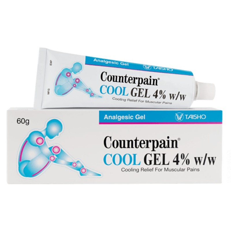 COUNTERPAIN Cool Analgesic Gel 60g with Menthol for Sore Muscle Relief