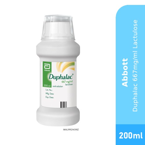 DUPHALAC Oral Solution 200ml with Lactulose for Constipation Relief, Digestive Health