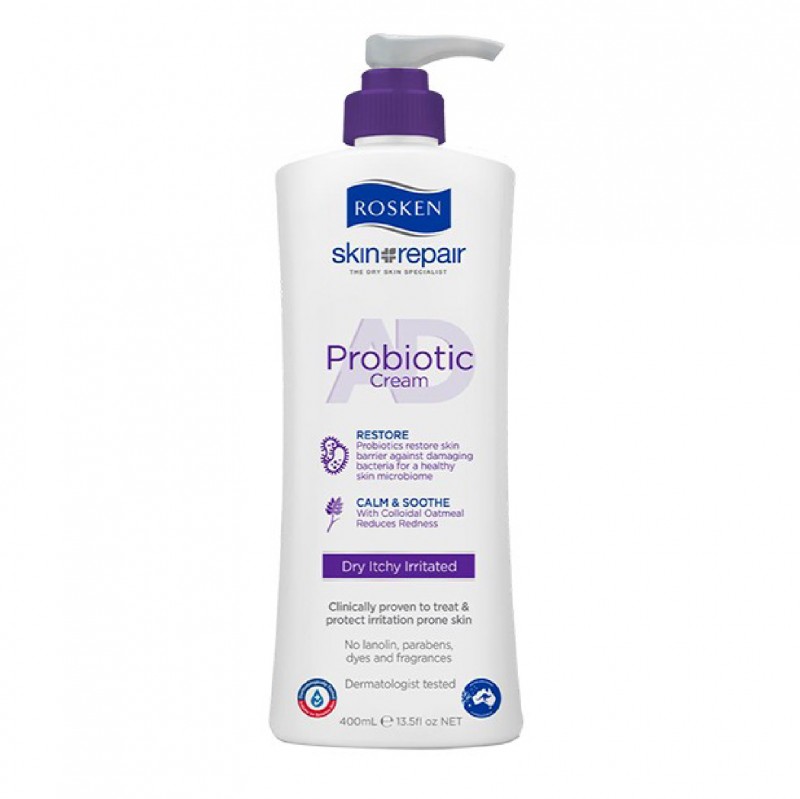 ROSKEN Probiotic Hand Cream 400ml - Dry Itchy Irritated Sensitive skin krim tangan kulit kering 皮膚 敏感 止癢护手霜