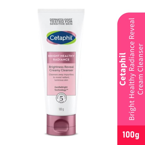 CETAPHIL Bright Healthy Radiance Reveal Creamy Cleanser 100g for Cetaphil Face Wash