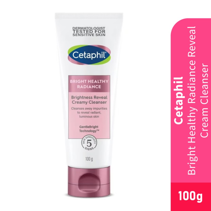 CETAPHIL Bright Healthy Radiance Reveal Creamy Cleanser 100g for Cetaphil Face Wash