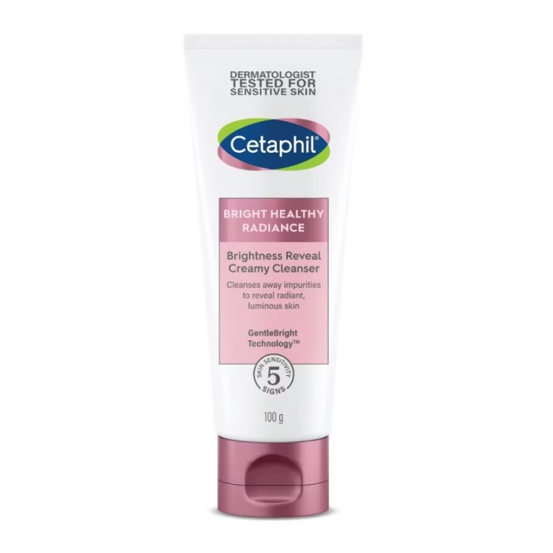 CETAPHIL Bright Healthy Radiance Reveal Creamy Cleanser 100g for Cetaphil Face Wash