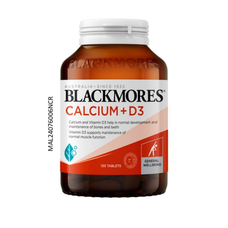 BLACKMORES Calcium + D3 120's for Bone Supplement, Vitamin D3 Supplement, Supplemen Tulang