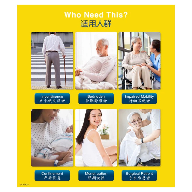 DR.P Adult Diaper Pants L 9'S Basic for Lampin Seluar Dewasa, High Absorption