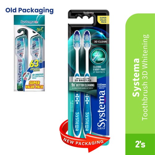 SYSTEMA TOOTHBRUSH 3D CLEAN 2'S