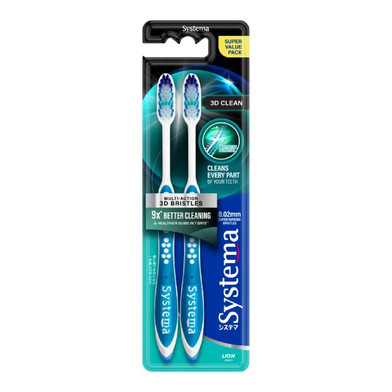 SYSTEMA TOOTHBRUSH 3D CLEAN 2'S
