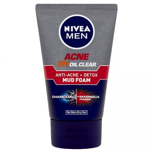 Nivea Men Anti Ace Mud Foam 100G - Oil Clear (83940)
