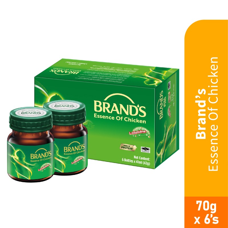 BRANDS Essence of Chicken 70g X 6's with High Protein Chicken Essence for Immune & Energy Booster, 鸡精, 滴鸡精