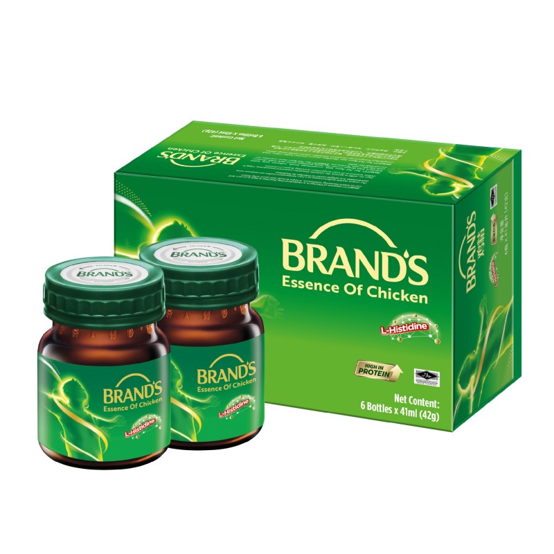 BRANDS Essence of Chicken 70g X 6's with High Protein Chicken Essence for Immune & Energy Booster, 鸡精, 滴鸡精