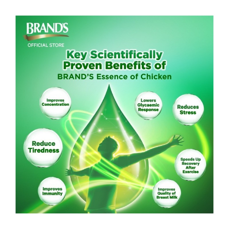 BRANDS Essence of Chicken 70g X 6's with High Protein Chicken Essence for Immune & Energy Booster, 鸡精, 滴鸡精