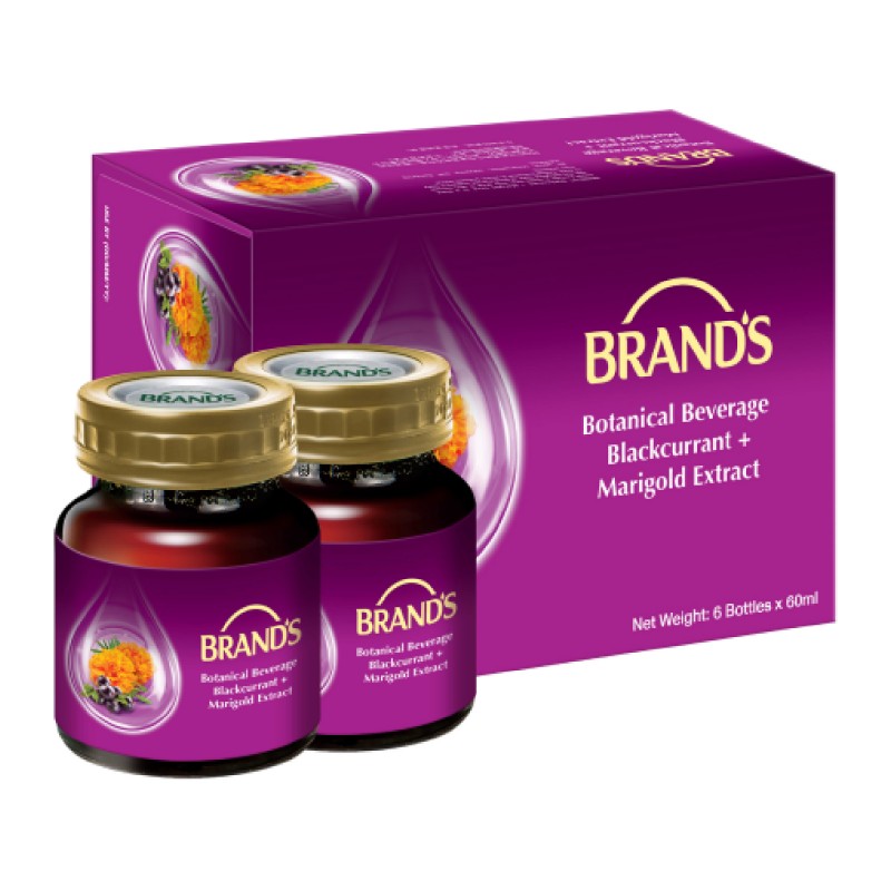 BRANDS Blackcurrant & Lutein Essence 60ml X 6's as Eye Supplement with Vitamin E, Lutein & Zeaxanthin for Eye Health