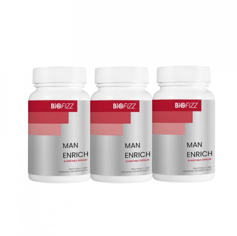 BIOFIZZ Man Enrich 30'S X 3 for Men Supplement, Energy Booster