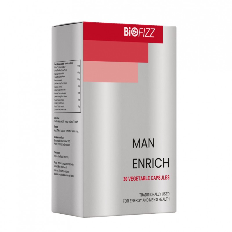 BIOFIZZ Man Enrich 30'S X 3 for Men Supplement, Energy Booster