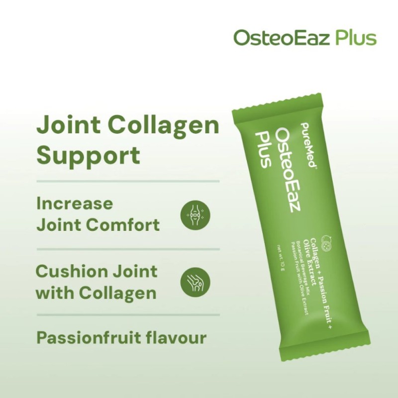 PUREMED OsteoEaz Plus 10g X 30's with Cucurmin, Turmeric, Joint Supplement