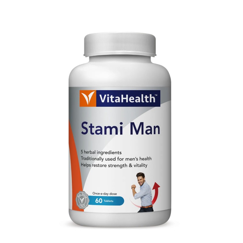 VITAHEALTH Stami Man 60's- Men Health Supplement, Tongkat Ali, Men Vitality