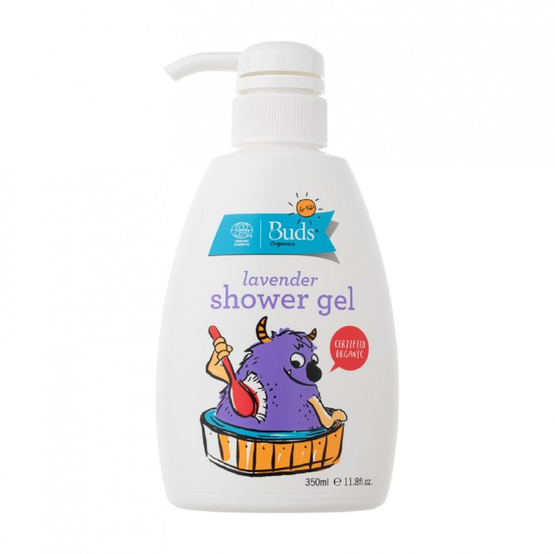 Buds Organics Lavender Scented Shower Gel with Aloe vera 350ml - Hydrating & Soothing