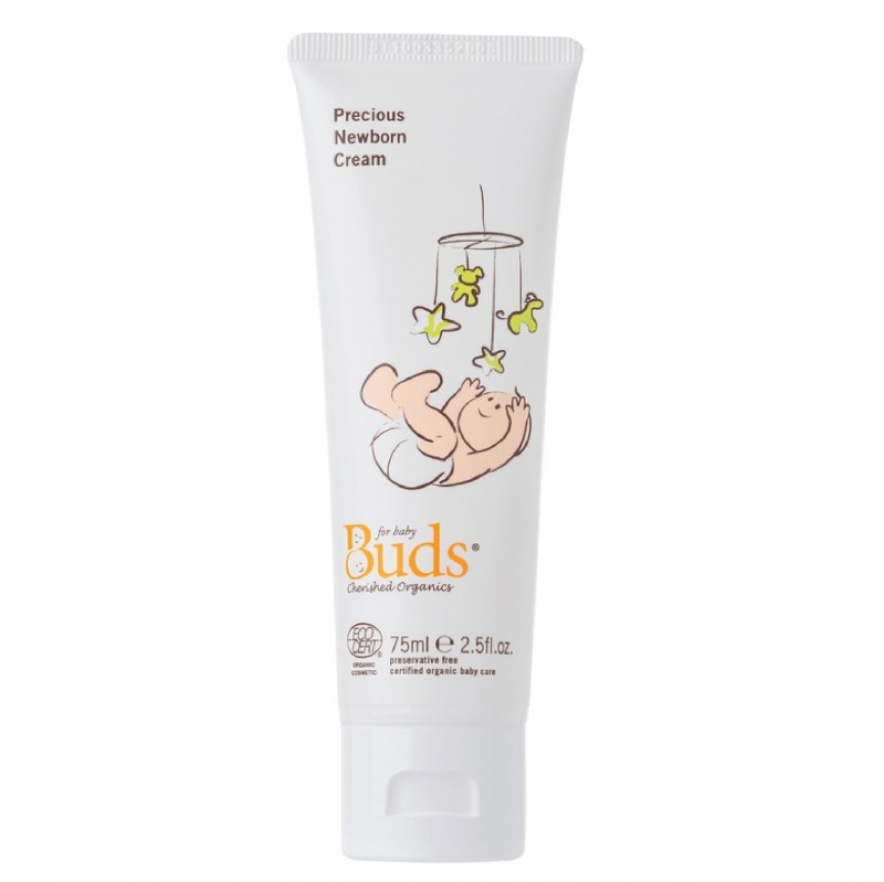 Buds Cherished Organics Precious Newborn Hydration Cream 75ml contains with jojoba oil & shea butter