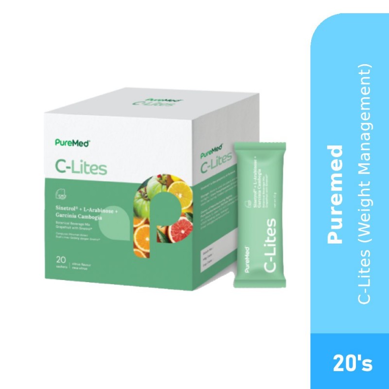 PUREMED C-LITES 10G X 20'S for Weight Management, Metabolism Booster