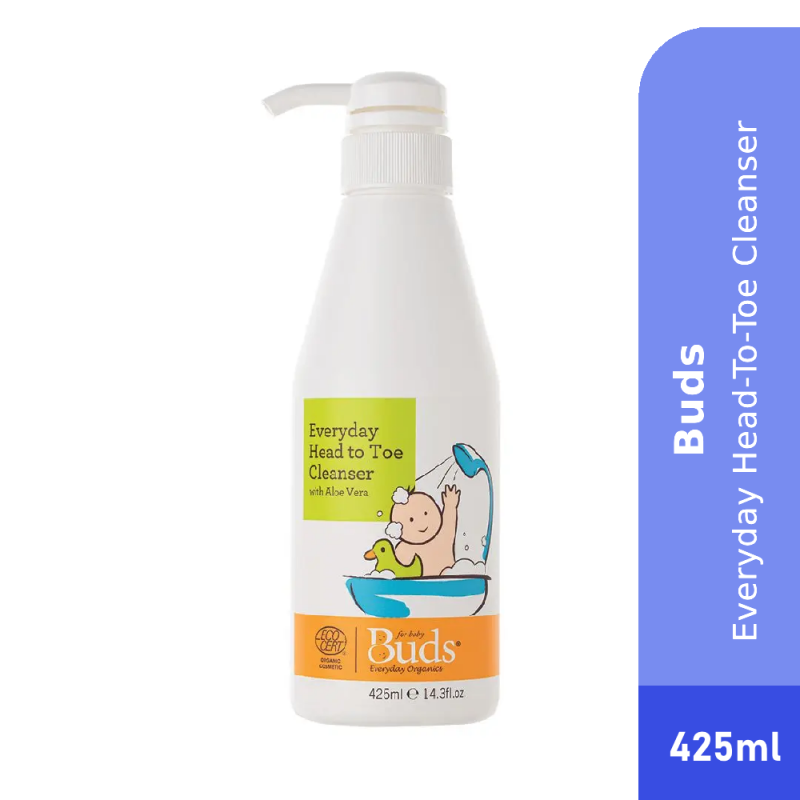 Buds Everyday Gentle Amino Acid Head-To-Toe Cleanser 425ml Gentle Baby Wash With Aloe Vera (Suitable For Growing Baby)