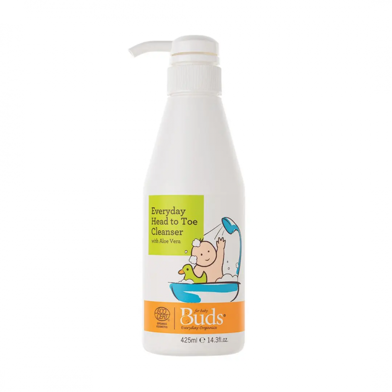 Buds Everyday Gentle Amino Acid Head-To-Toe Cleanser 425ml Gentle Baby Wash With Aloe Vera (Suitable For Growing Baby)
