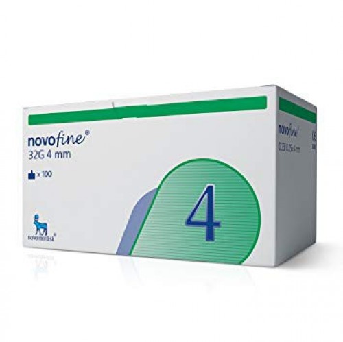 NOVOFINE PEN NEEDLES 32G 4MM 100'S