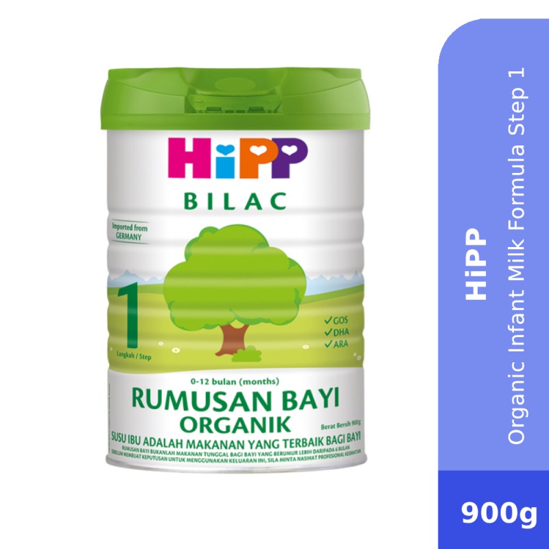 HiPP BILAC Infant Milk Formula Step 1 (0-12 Months) 900G - Susu Formula, Milk Powder