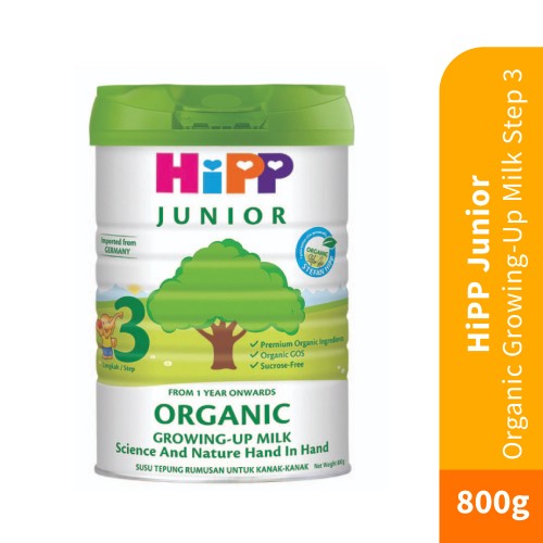 HiPP JUNIOR Organic Growing-up Milk Step 3 (1-3 years) 800g [Certified Organic]