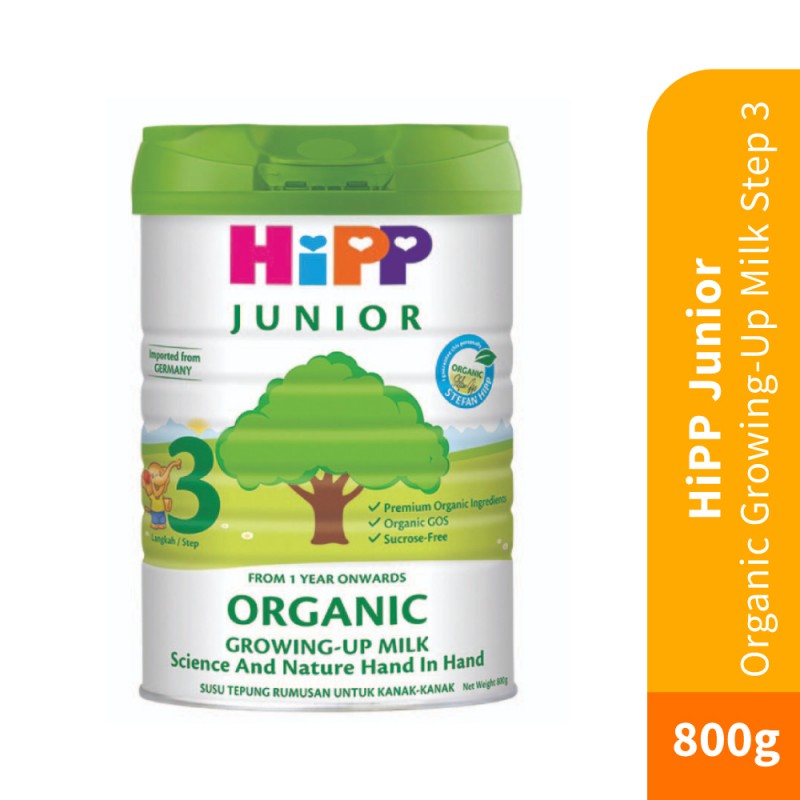 HiPP JUNIOR Organic Growing-up Milk Step 3 (1-3 years) 800g [Certified Organic]
