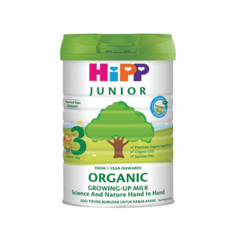 HiPP JUNIOR Organic Growing-up Milk Step 3 (1-3 years) 800g [Certified Organic]