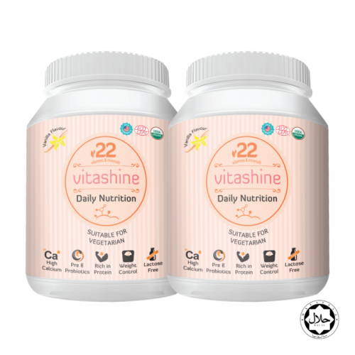 Vitashine 22 Daily Nutrition 2 x 900G - Vanilla Flavour Free Cooler Bag